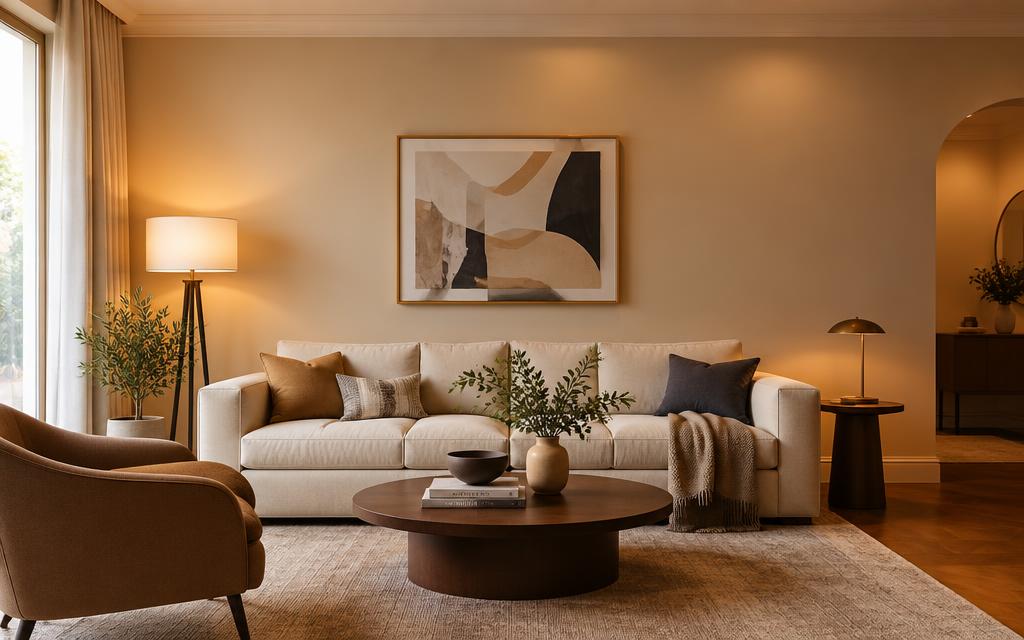 Interior paint finish